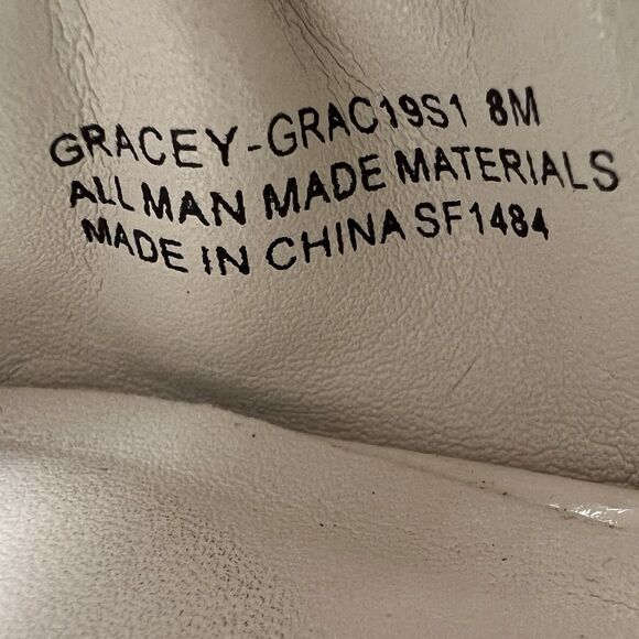 Steve Madden Gracey Bone White Kitten Heel Women 8 Pointy Toe Slingback Ruched - Picture 14 of 16